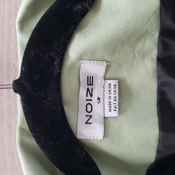COPY - VEGAN LEATHER NOIZE JACKET GREEN - Picture 3 of 8